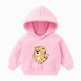 thumbnail image 1 of Kogui Infant Hoodie Sweatshirts Hoodie Print Pullover Hooded Long Sleeve Sweatshirts Tops Blouse with Pocket for Boys Girls 12 18 Months (Pink,12-18 Months), 1 of 4