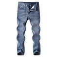thumbnail image 1 of Kogui Jeans for Kids Boys Baggy Jeans for Kids Teen Casual Straight Wide Leg Jeans Loose Elastic Waist Denim Pants Size 11-12 (Blue,11-12 Years), 1 of 4