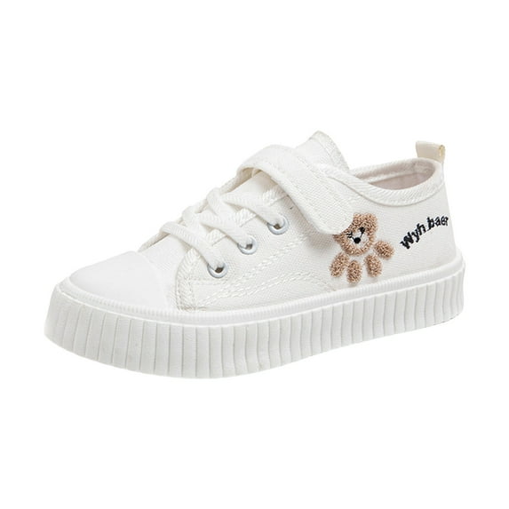 Kogui Kid Shoes for Toddler Kids' Sneakers for Girls, Casual Fashion Footwear Size 12.5 (White,Little Kids 12.5)