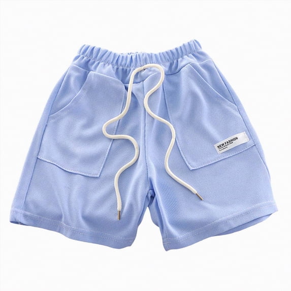Kogui Kid Shorts Men's Moisture Wicking Flat Front Stretch Performance Short Size 6-7 (Blue,6-7 Years)