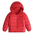 thumbnail image 1 of Kogui Kids Boys Puffer Jacket Hooded Down Coat Girl's Quilted Puffer Jacket Boy's Winter Jackets Size 6-7 (Red,6-7 Years), 1 of 5