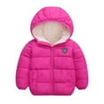 thumbnail image 1 of Kogui Kids Coats Girls Girls Winter Coats Hooded Sherpa Lined Lightweight Jacket Thick Warm Puffy Waterproof Windproof Jackets Size 6-7 (Hot Pink,6-7 Years), 1 of 8