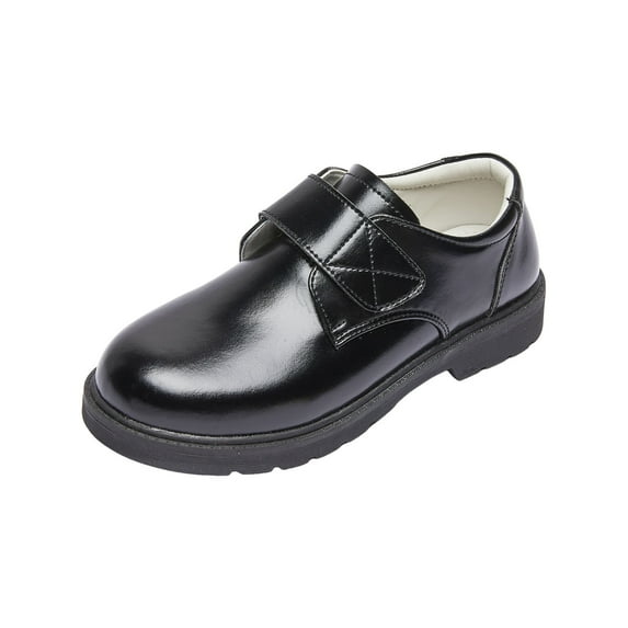 Kogui Kids Dress Shoes Kids Oxford Shoes Girl's Boy's Cute Dress Shoes Lace-Up School Uniform Loafer Flats Shoes Size 2.5 (Black,Big Kids 2.5)
