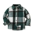 thumbnail image 1 of Kogui Kids Flannel Shirt Baby Boys' Sherpa Collar Flannel Shacket Size 5T 6T (AG,5-6 Years), 1 of 7