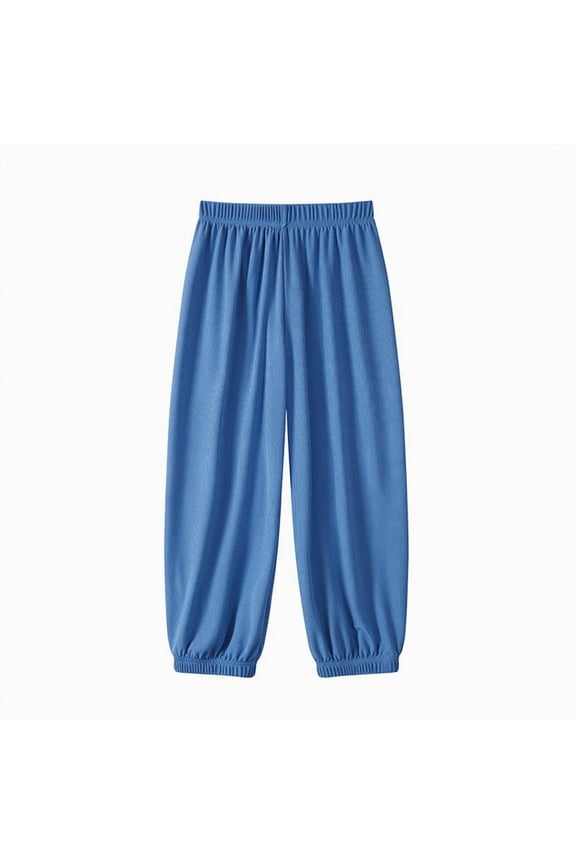 Kids Harem Pants Toddler Baby Boy Fall Pants Active Jogger Casual Athletic Trousers Solid Color Pocket Elastic Waist Harem Bottoms 18 24 Months (Blue,18-24 Months)