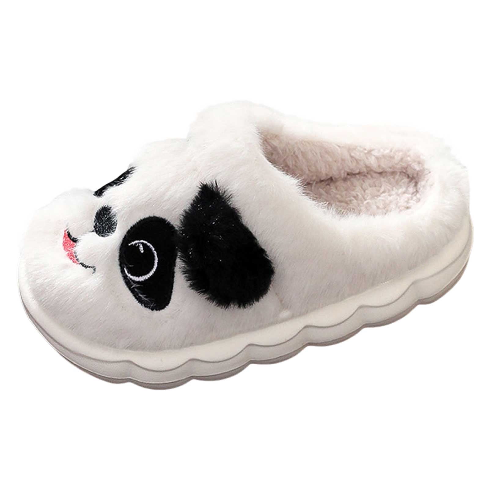 Kids Cotton House Slippers For Boys & Girls - Non-Slip Winter Indoor Shoes With Cute Patterns