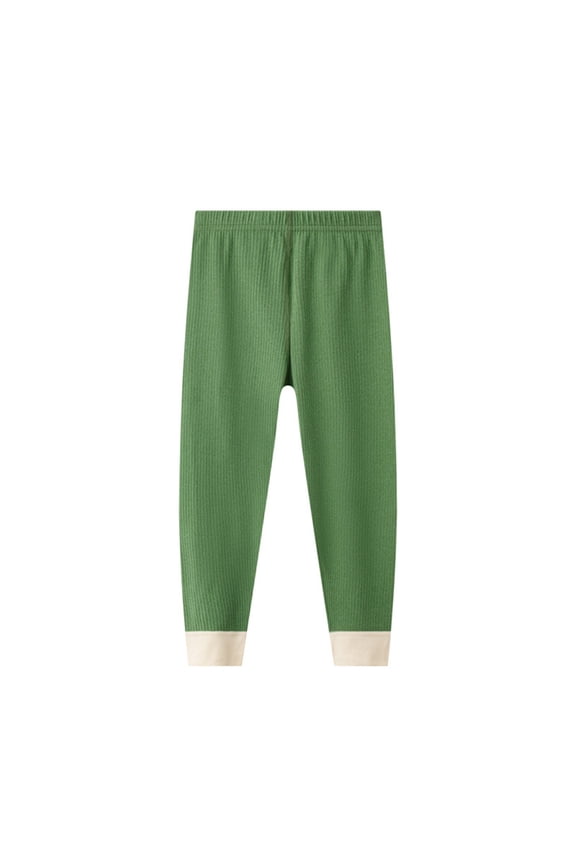 Kids Leggings Girls Girls Leggings Cotton Full Length Leggings Soft Comfortable Footless Stretchy Tights Pants for Kids Size 8-9 (Green,8-9 Years)