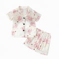 thumbnail image 1 of Kogui Kids Pajamas Pajama Set Short Sleeve Shirt & Shorts, Toddler Pajamas, Girl & Boys Pajamas for Kids 2T 3T (Light Pink,2-3 Years), 1 of 1