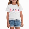 thumbnail image 1 of Kogui Kids Shirts Girls Striped Short Sleeve Shirts Kids Crewneck Tops Curved Hem Tees Size 7-8 (White,7-8 Years), 1 of 4