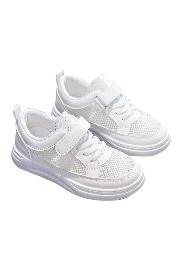 Kids Shoes, Boys Girls Sneakers Lightweight Athletic Walking/Running Tennis Shoes (White,2)