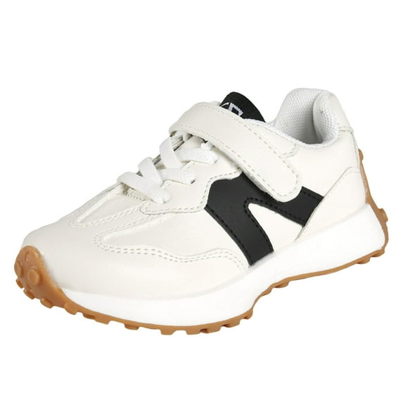 Kogui Kids Shoes Running Shoes Girls Boys Primary School Students Sports Shoes Spring and Autumn Casual Shoes (Black,12.5)