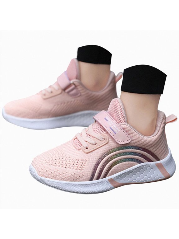 Kids Shoes Simple Unisex-Child Athletic Sneaker Running Shoes Size 3 (Pink,3 Big Kid)