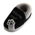thumbnail image 1 of Kogui Kids Slippers for Boys Girls Cute Cartoon Slippers with Memory Foam Kids Plush Warm Winter House Shoes Size 12.5 (Black,Little Kids 12.5), 1 of 4