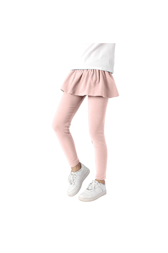 Leggings Girls Skirt Baby Toddler Girls' Tutu Leggings Tulle Ruffle Skirted Pants Size 4T 5T (Pink,4-5 Years)