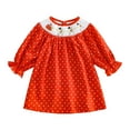 thumbnail image 1 of Kogui Long Sleeve Dress for Toddler Girls Girls' Dress, Toddler Long Sleeve DressesSize 2T 3T(Red,2-3 Years), 1 of 8