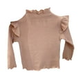 thumbnail image 1 of Kogui Long Sleeve Shirts for Girls Girls Long Sleeve Shirts Soft Cotton Crewneck Girls' Basic Long-Sleeve T-Shirts Shirts for Girls Size 5T 6T (Pink,5-6 Years), 1 of 7