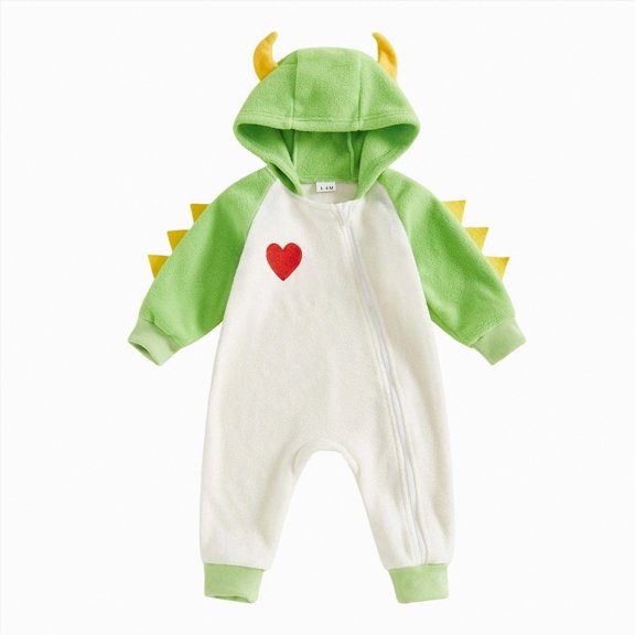 Kogui Neutral Baby Clothes Unisex Newborn Baby Boy Clothes Color Block Long Sleeve Zipper Hooded Romper with Pocket Fall Winter One Piece Outfits 0 3 6 9 12 18 24 Months (White,6-12 Months)