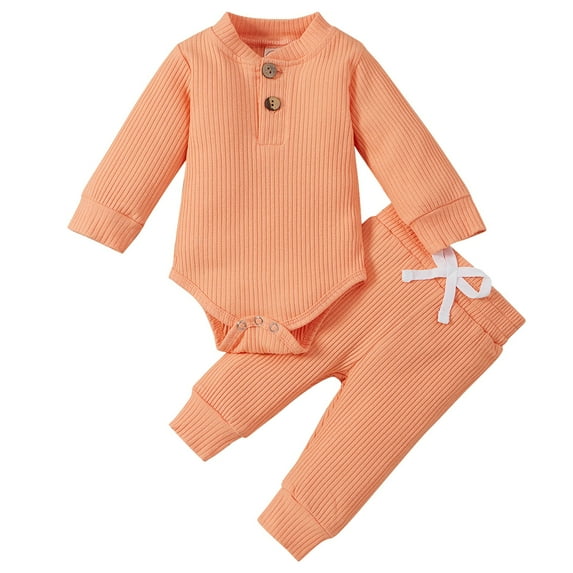 Kogui Baby Boy Clothes Baby Boy Girl Golf Outfit Long Sleeve Letter Golf Cart Romper Golf Pants Baby Golf Hat Set 3Pcs Fall Clothes 0 3 6 9 12 18 24 Months (Orange,6-12 Months)