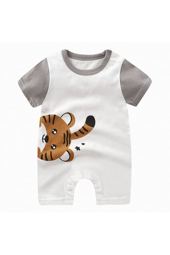 Newborn Romper Boys Baby Clothes Funny Newborn Bodysuits Infant Boys Girls Romper Outfits 0 3 6 9 12 18 24 Months (Grey,0-3 Months)