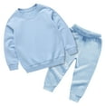 thumbnail image 1 of Kogui Outfits for Boys Boys 2 Piece Long Sleeve Shirt and Pants Set for Big Kids Size 9-10 (Sky Blue,9-10 Years), 1 of 6