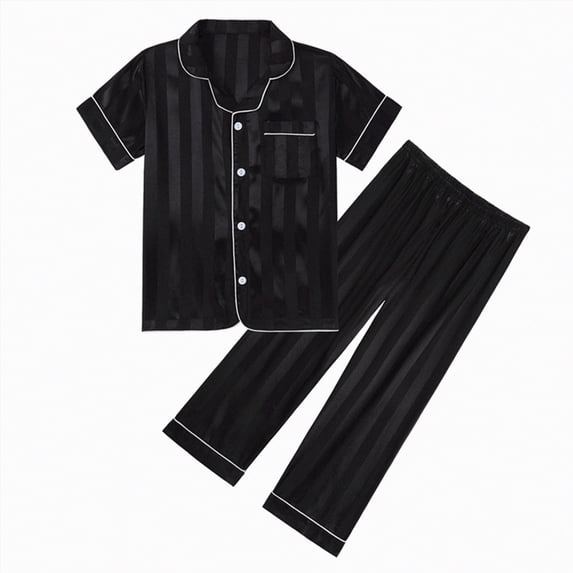 Kogui Pajamas for Girls 2-Piece Pajamas Sleepwear Pjs for Infant Baby and Toddler Girls Size 7-8 (Black,7-8 Years)