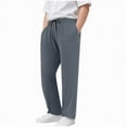 thumbnail image 1 of Kogui Pants for Boys Boys Cargo Pants Elastic Waist Pockets Casual Hiking Trousers Adjustable Ankle Trendy Pants for Kid Size 13-14 (Dark Gray,13-14 Years), 1 of 9