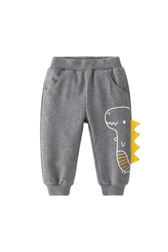 Pants for Boys Boys Pants Funny Joggers Sports Sweatpants Size 5T 6T (Grey,5-6 Years)
