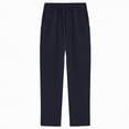 thumbnail image 1 of Kogui Pants for Boys Slim Boys Dress Pants Slim Fit School Uniform Pants for Boys Adjustable Waist Trousers Size 6-7 (Navy,6-7 Years), 1 of 4