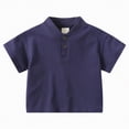 thumbnail image 1 of Kogui Polo Shirt for Boys Boys Short Sleeve Polo Shirt for Toddlers and Big Kids 3T 4T (Navy,3-4 Years), 1 of 9