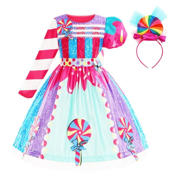 Kogui Royal Dress for Girls Toddler Dress Summer Baby Girls Dresses Ruffle Dresses for Girls Casual Birthday Party Beach Kids Sundress 3T 4T (Hot Pink,3-4 Years)