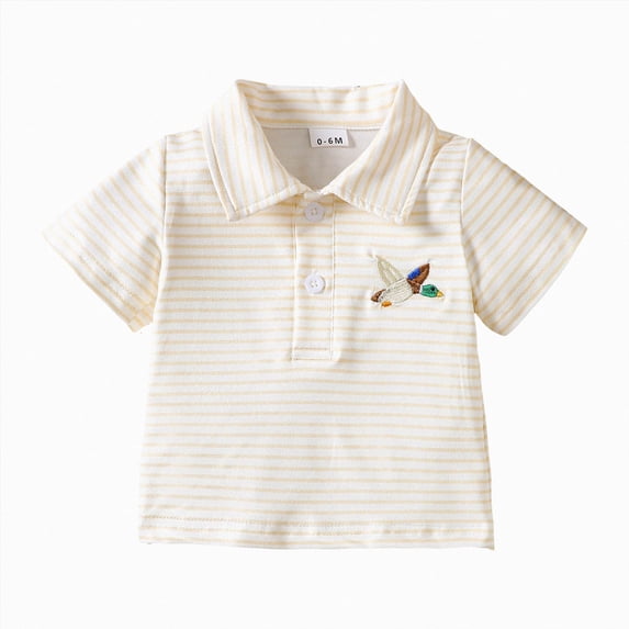 Kogui School Uniform for Boys Toddler To Youth Boys Polo Kids Collared Golf Shirt School Uniform 12 18 Months (Yellow,12-18 Months)