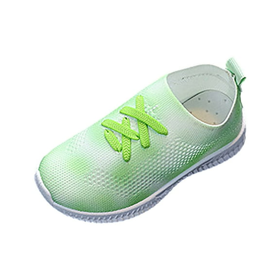 Kogui Shoes for Big Girls Toddler Baby Shoes Girl Breathable Sneakers Non Slip Size 8.5 (Green,Toddler 8.5)