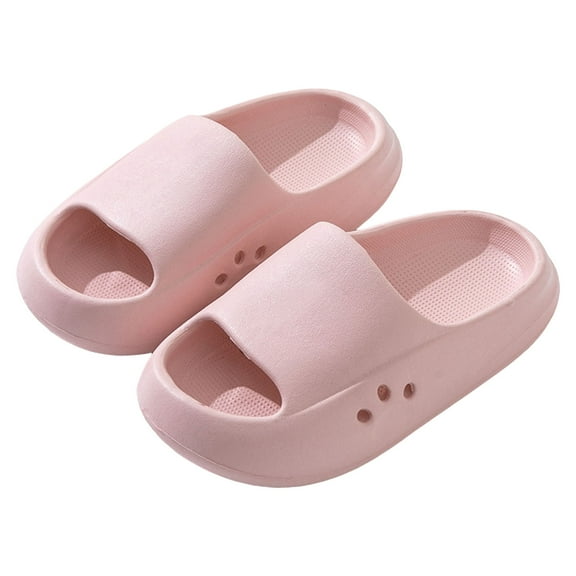 Kogui Kids Slides Slipper Anti Slip Open Toe Summer Beach Slippers for Boys Girls Soft and Comfy (Pink,3)