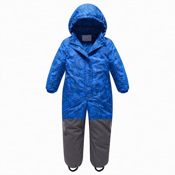 Kogui Snow Suits for Boys Toddler One Piece Snowsuits Baby Boys Girls Winter Thick Fleece Coats Jackets Insulated Warm Waterproof Jumpsuits 2T 3T (Light Blue,2-3 Years)