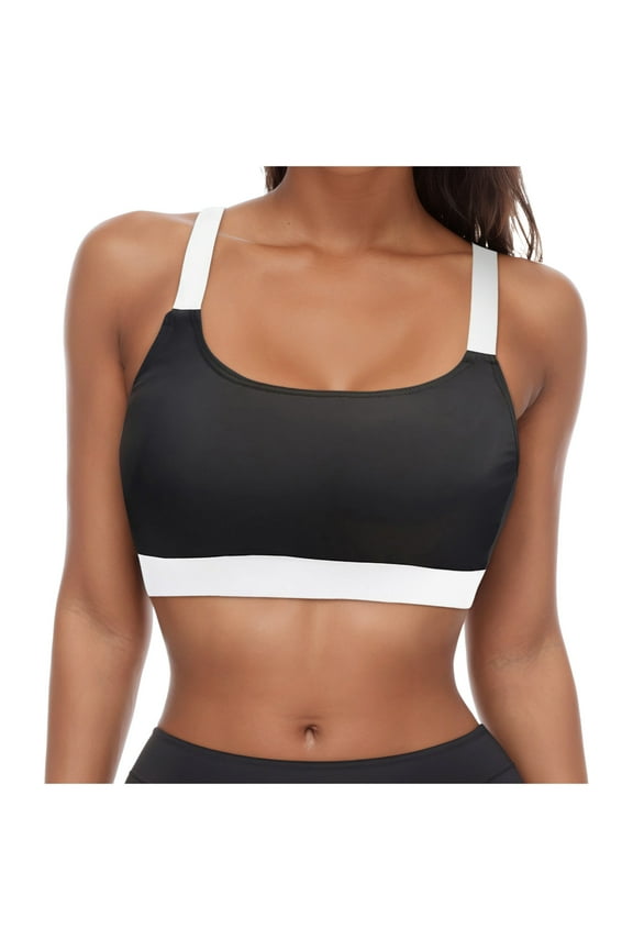 Supportive Bikini Tops for Women Only Push Up Swim Top Bra Swimsuit Tops Padded Bathing Suit Top (Light Gray,XXL)