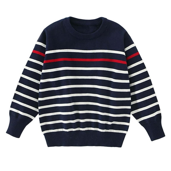 Kogui Sweaters for Boys Boys Turtleneck Sweater Kids Fashion Long Sleeve Knit Pullover Sweaters Size 10-11 Years (Navy,10-11 Years)