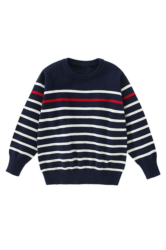 Sweaters for Boys Boys Turtleneck Sweater Kids Fashion Long Sleeve Knit Pullover Sweaters Size 10-11 Years (Navy,10-11 Years)