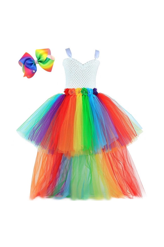 Tea Party Dresses for Girls Dresses for Girls Vintage Dress 50s 1950 Outfit Kids Girl Polka Dot Flower Checkered Party Dresses Size 9-13 (Multicolour,9-13 Years)