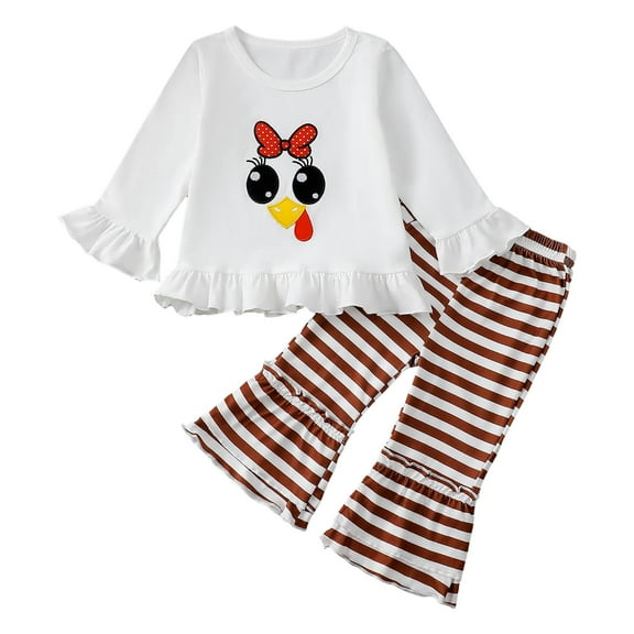 Kogui Teen Girl Clothes Sets Toddler Girls Clothes Fall Winter Long Sleeve Shirt Top Jeans Outfits for Girl Bottom Clothing Set Size 2T 3T (Red,2-3 Years)