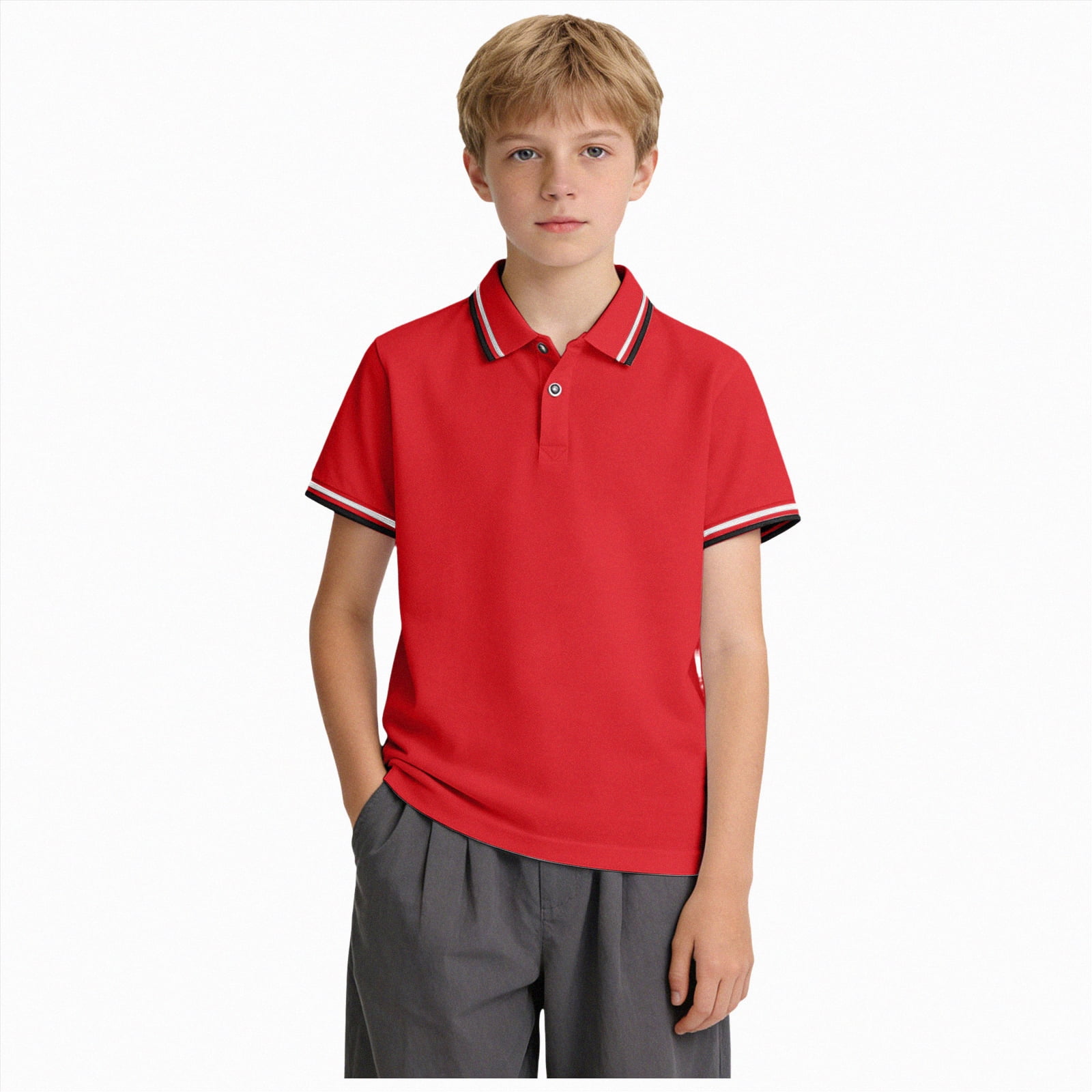 Kogui Toddler Boy Dress Clothes Toddler to Youth Polo Shirts Kids ...