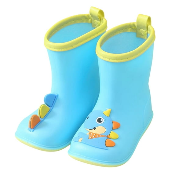 Kogui Toddler Boy Rain Boots Kids Rain Boots Easy-On Lightweight Non-Slip Outsole for Boys & Girls Outdoor Rainy Day Play Size 13 (Sky Blue,Little Kids 13)