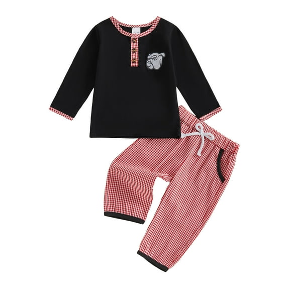 Kogui Toddler Boys Clothes Boys 2 Piece Sweatshirt and Pant Sets for Toddlers and Kids Size 2T 3T (Black,2-3 Years)