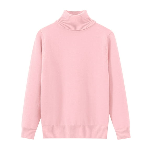 Kogui Toddler Boys Crewneck Sweaters Toddler Baby Boy Girl Letter Embroidery Long Sleeve Knit Pullover Sweater Fall Clothes Size 4T 5T (Light Pink,4-5 Years)