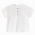 thumbnail image 1 of Kogui Toddler Boys Short Sleeve T Shirts Little Boys Girls T-Shirts Toddler Short Sleeve Letter Print Tees 5T 6T (White,5-6 Years), 1 of 5
