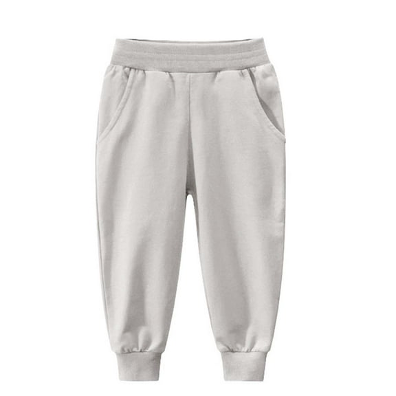 Kogui Toddler Boys Sweatpants Joggers Casual Pants Big Boys Sweatpants & Joggers 3T 4T (Light Gray,3-4 Years)