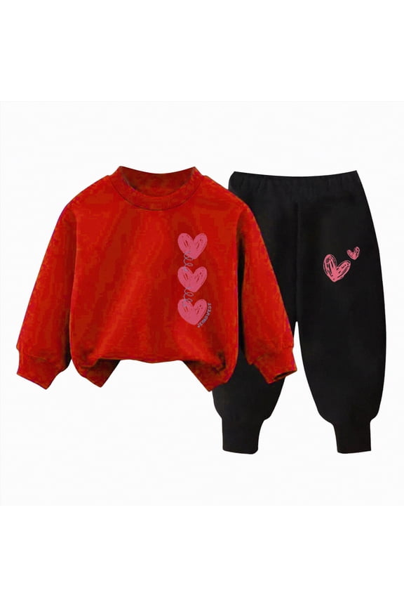 Toddler Clothes for Boys Toddler Baby Boy Clothes Cartoon Face Print Colour Blocking Sweatshirt + Sweatpants Outfits Set 5T 6T (C,5-6 Years)