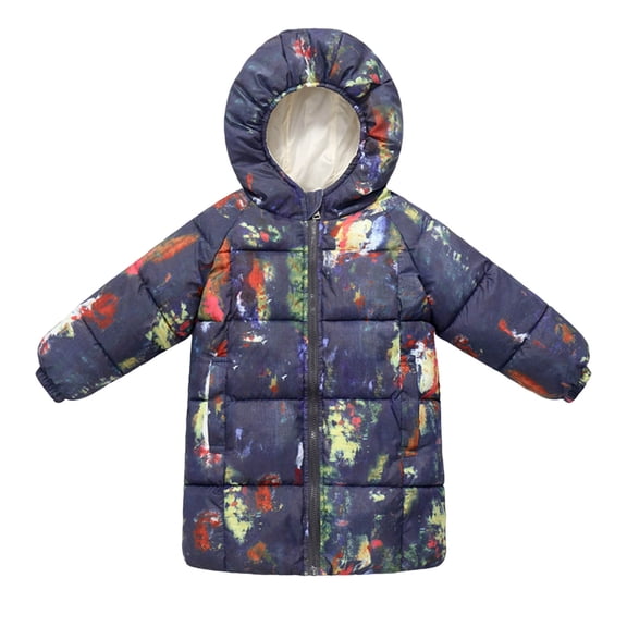 Kogui Toddler Coat Baby Ultralight Winter Hooded Jacket Coat Windproof Cute Warm Winter Outwear 3T 4T (Navy,3-4 Years)