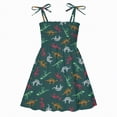 thumbnail image 1 of Kogui Toddler Dress Girls Dresses Flutter Sleeve Swing Sundress Toddler Summer Clothes Kid Birthday Party Sleeveless Dress 4T 5T (Green,4-5 Years), 1 of 3