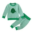 thumbnail image 1 of Kogui Toddler Girl Clothes Fall/Winter Clothes for Girls Baby Tops Pants Girl Fall Winter Outfits Set Size 2T 3T (Green,2-3 Years), 1 of 7