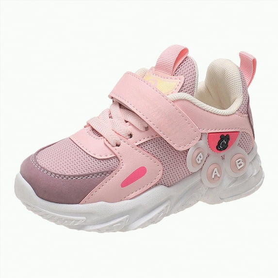 Kogui Toddler Girl Sneakers KIds Shoes & Toddler Shoes for Girls Lightweight, Breathable KIds Walking Shoes Non-Slip, Walking Shoes for Babies Size 11.5 (Pink,Little Kids 11.5)